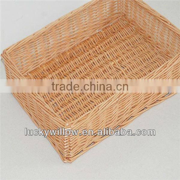 durable rectangular wicker basket for star hotel storage