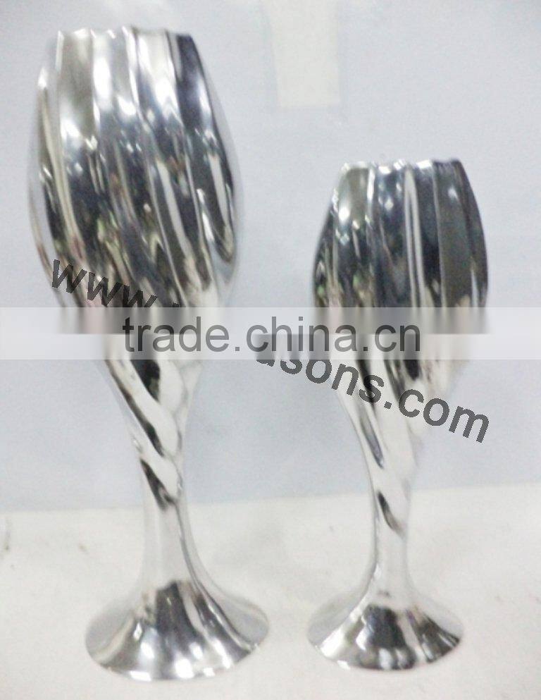 decorative metal flower vases for weddings