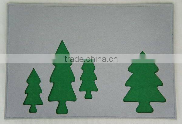 elegant whole sale laser cut felt placemat with good quality