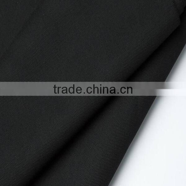 Black wool/poly 20/80 men suit fabric Italian style in stock