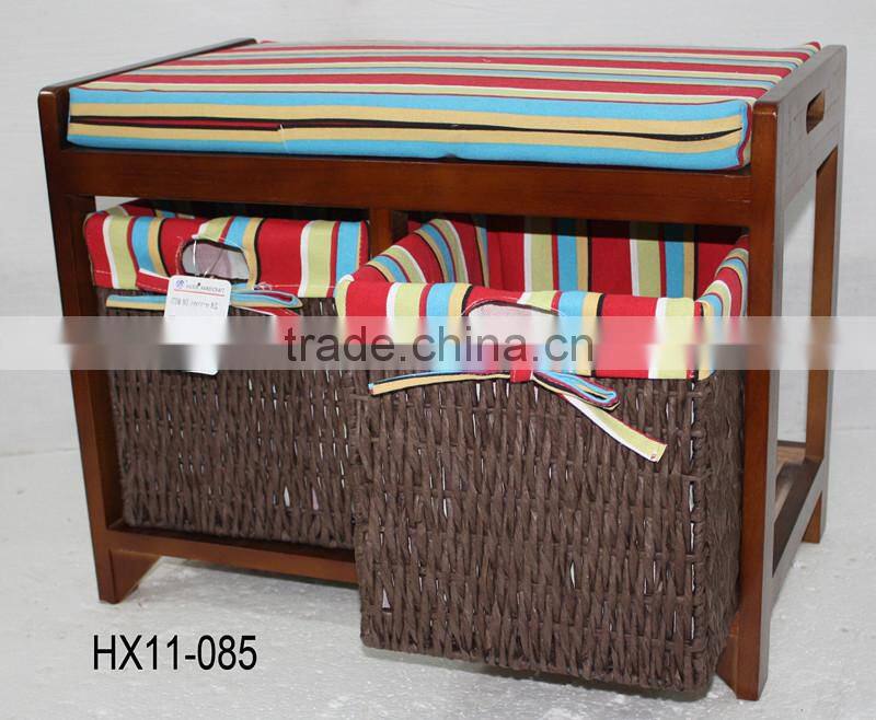 Comoda Banco Asiento para Vestibulo Pasillo Bano Dormitorio Blanco Nuevo