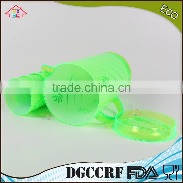 NBRSC set of 5 pcs Plastic Cold water kettle ps water jug drinking teapot PP canteen double layer watering can