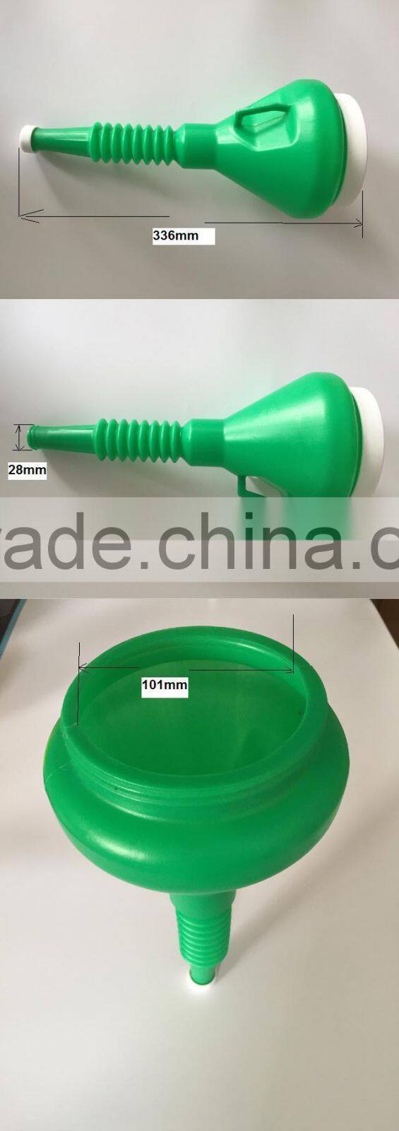 Home Car Motocycle Plastic Double Two Capped Funnel 150879
