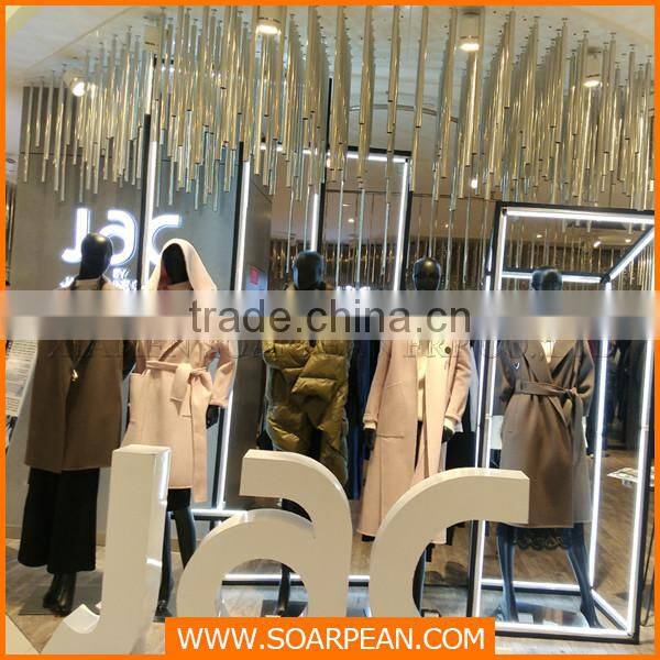 Glossy white fiberglass large 3d sign letters