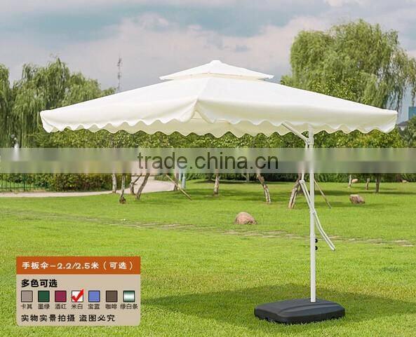 Wholesale outdoor sunshade umbrella outdoor patio umbrella double square wrench security guard umbrella