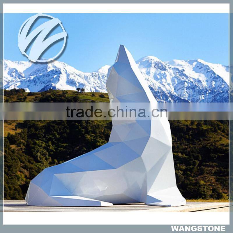 Fashionable design animal stainless steel sculpture