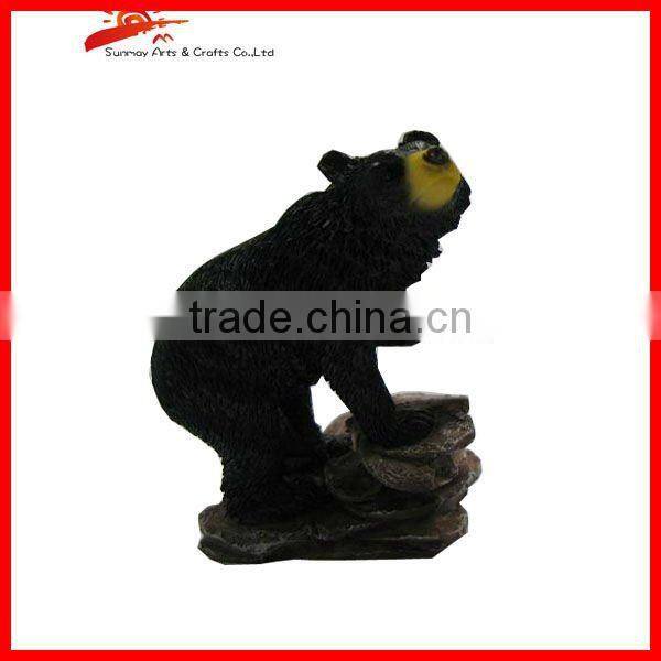 home decoration black bear figurine