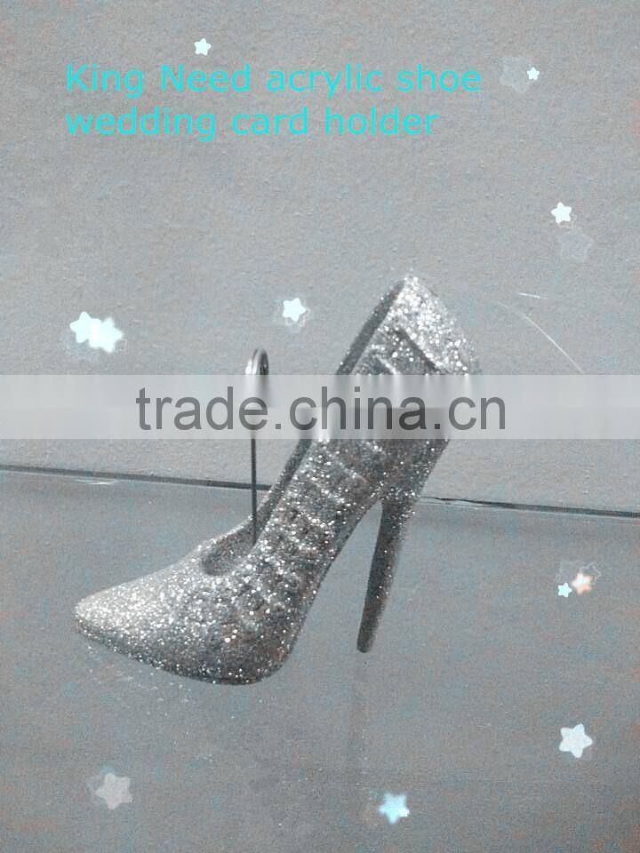 Guangdong plastic acrylic shoe wedding card holder