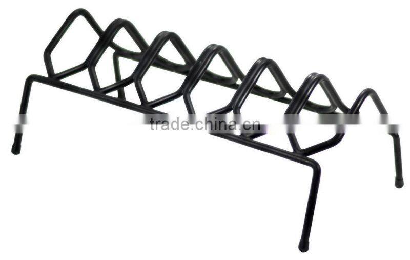 Handgun Rack 6 Gun Pistol Holder Metal Organizer For Safe Storage Vinyl Coated