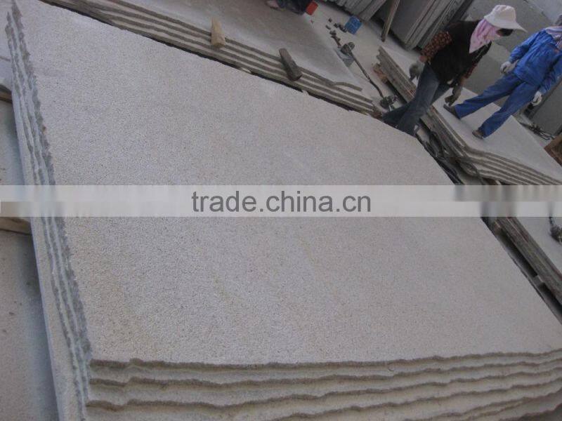 Chinese yellow granite G682 sunset gold bush hammered slabs