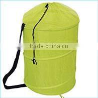 Polyester Collapsible Folding Laundry Hamper Basket With Lid