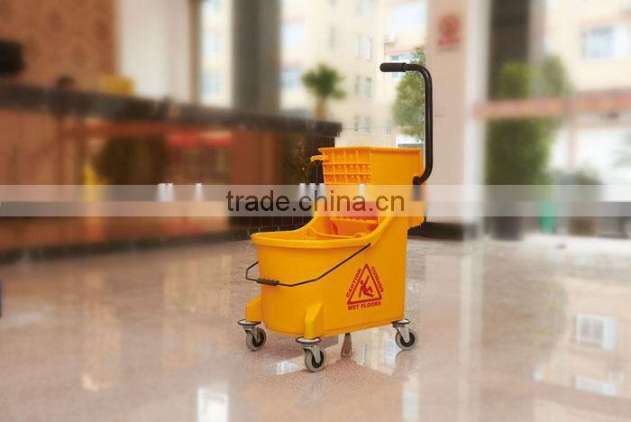 good use strong durable cleaning bucket with wheels for hotel