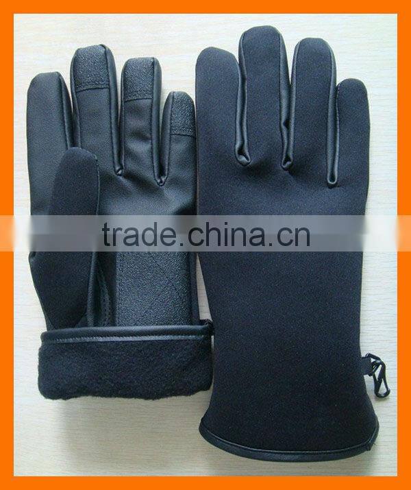 PU Leather Police Gloves for Winter
