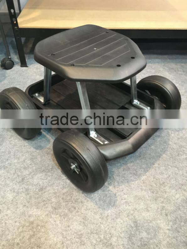 Garden work Seat cart with Plastic Storage Tray TC4501P