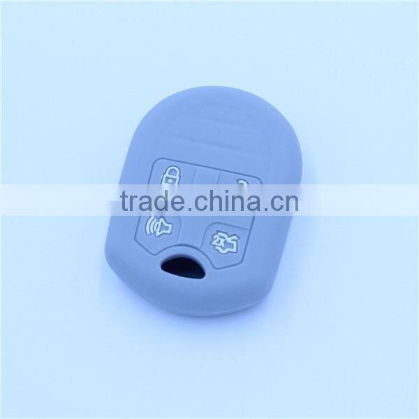 Silicone rubber key shell, key cover for ford 4 buttons in stcok, many color