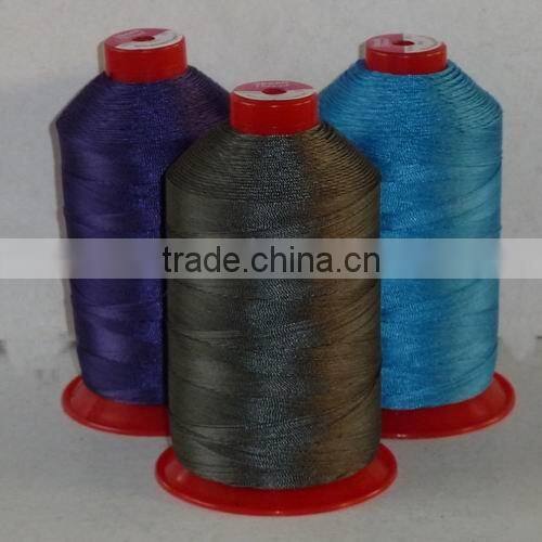 High Tenacity Polyester Bonded Thread leather sewing thread bonded filament polyester bonded sewing thread 100% polyester bonded