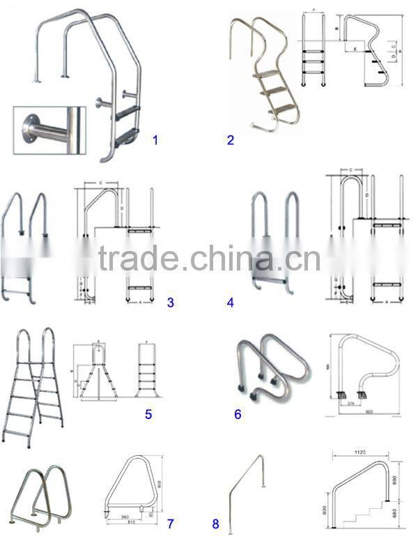 Swimming pool equipment for big size, middle size and small size skimmer pool