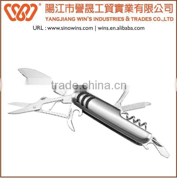 Stainless steel multi-function pocket knife