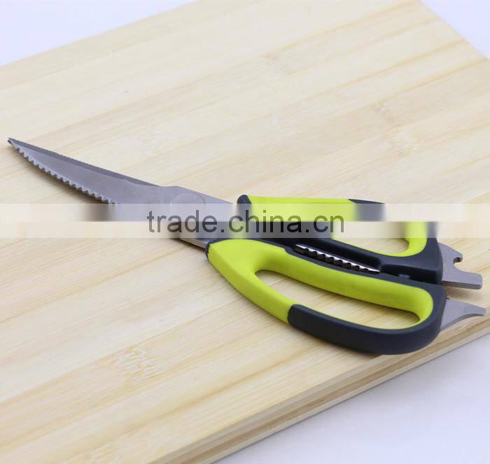 Stainless Steel Heavy Duty Checkered Chef Multifunction Kitchen Scissors