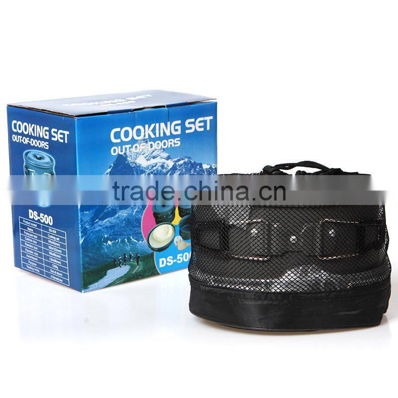 13 in 1 Outdoor Folding Cookware Cookware Pot Pan Set Camping Pot 5-6 ppl hard-anodized aluminum cooking pots