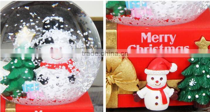 Hot Sale Gifts musical christmas snow globe handwork christmas snow globe