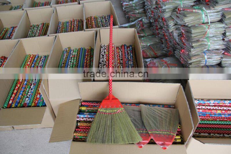 70cm*2.2 cm wooden handle broom grass