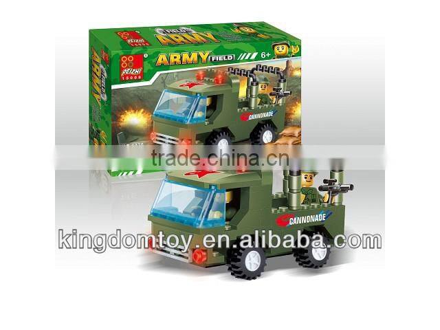 The building blocks of army car for wholesale