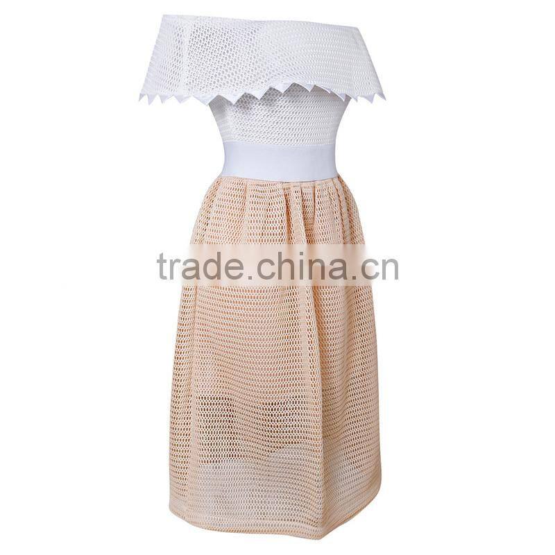 Slap-up Boat Neck Off the Shoulder Strapless Knee Length Prom Dresses