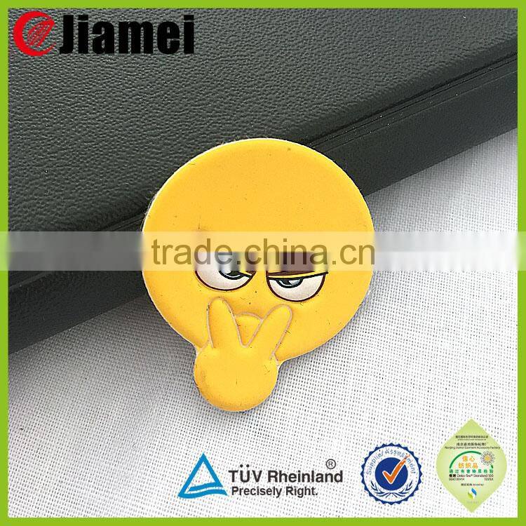 Custom logo printable cute cartoon leather stickers