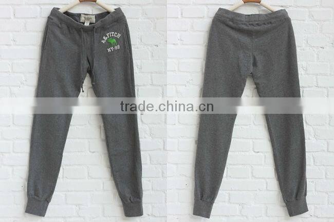 high fashion girls pants cheap casual cotton pants