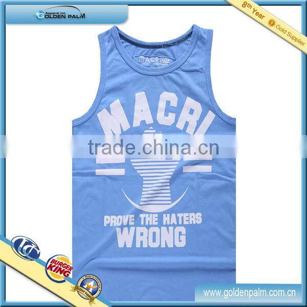 Sublimation Tank Top,Blue Tank Top,Cotton Tank Tops