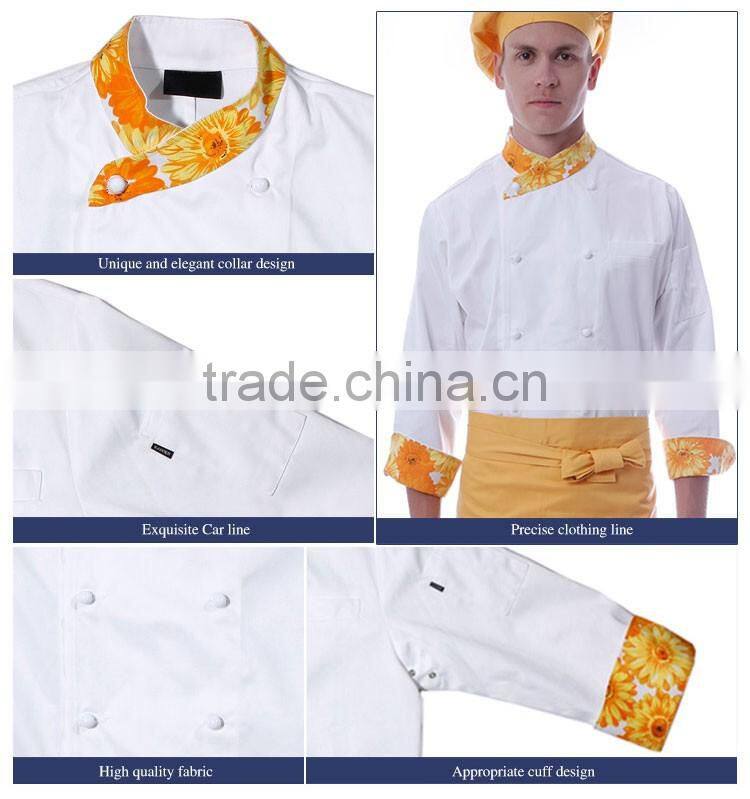 OEM New Stylish Coat With Logo Chinese Restaurant Uniform Designs