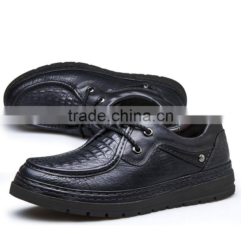 china brand formal Business men's shoes casual fashion sample for male, men casual shoes with top layer leather made in jinjiang