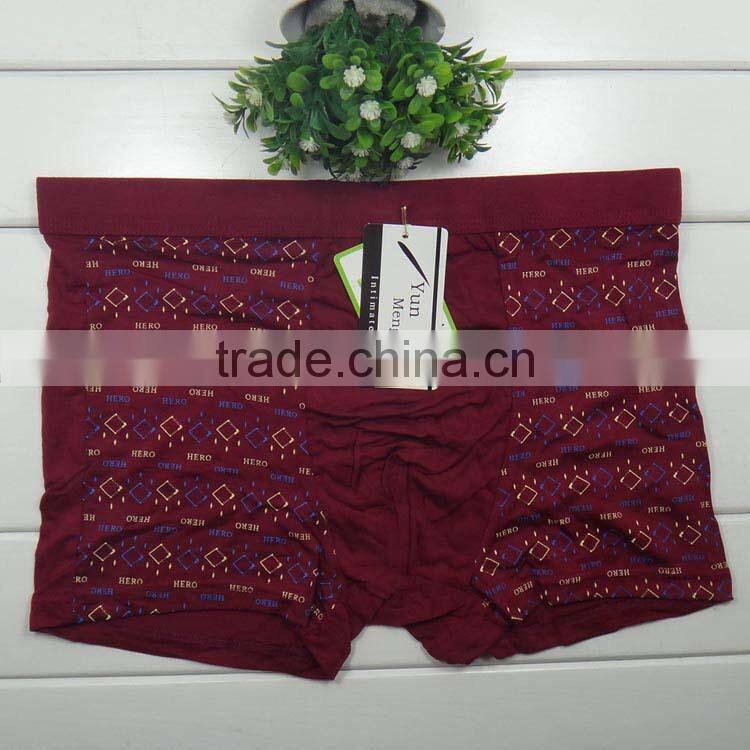 Classical printing sexy men boyshort hot selling men underwear factory price wholesale men boxer briefs boyshort