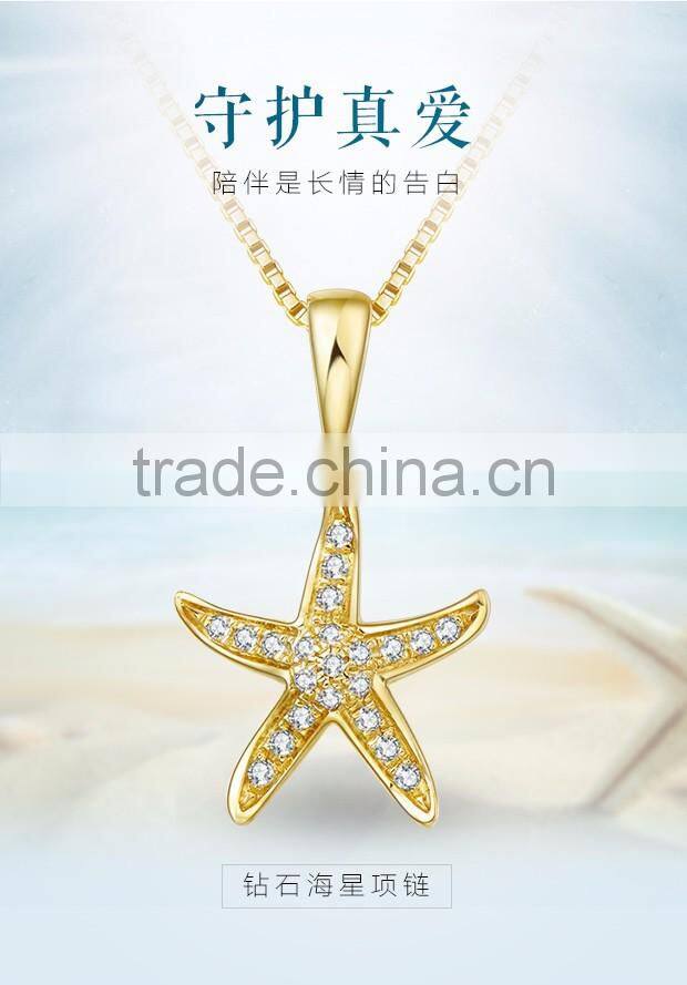Specialize Meaningful Pendant Star Necklace 9K Gold Price