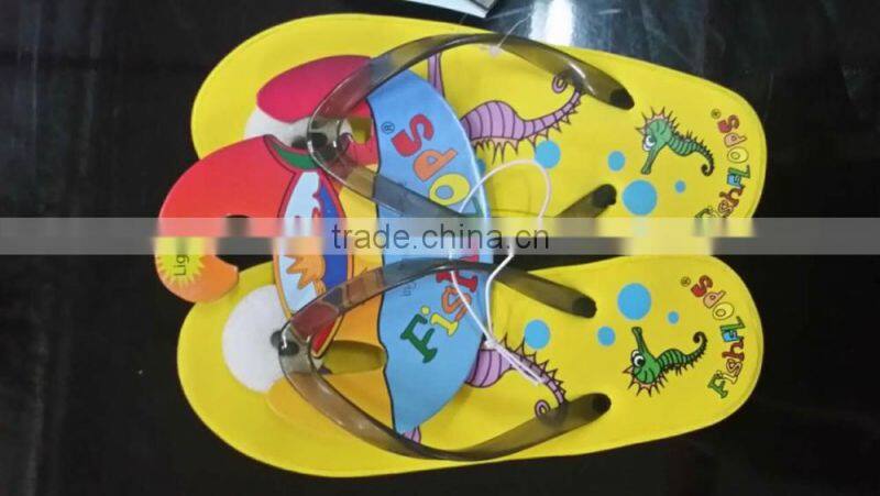 Yellow black children LED slippers excess surplus stock