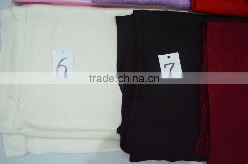 2015 Fashion lady classic hot popular plain soft bamboo fiber viscose shawl scarf