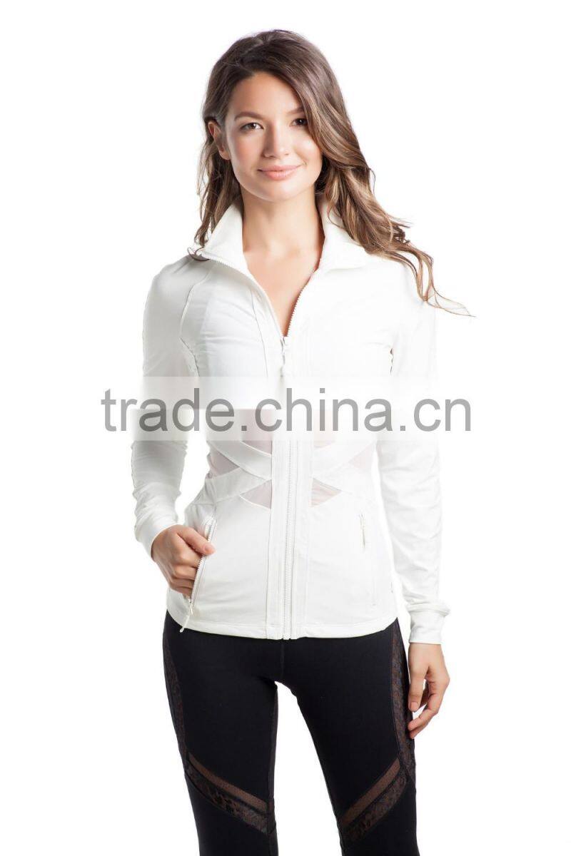 OEM top quality fitness and yoga wear active sportswear women yoga jacket