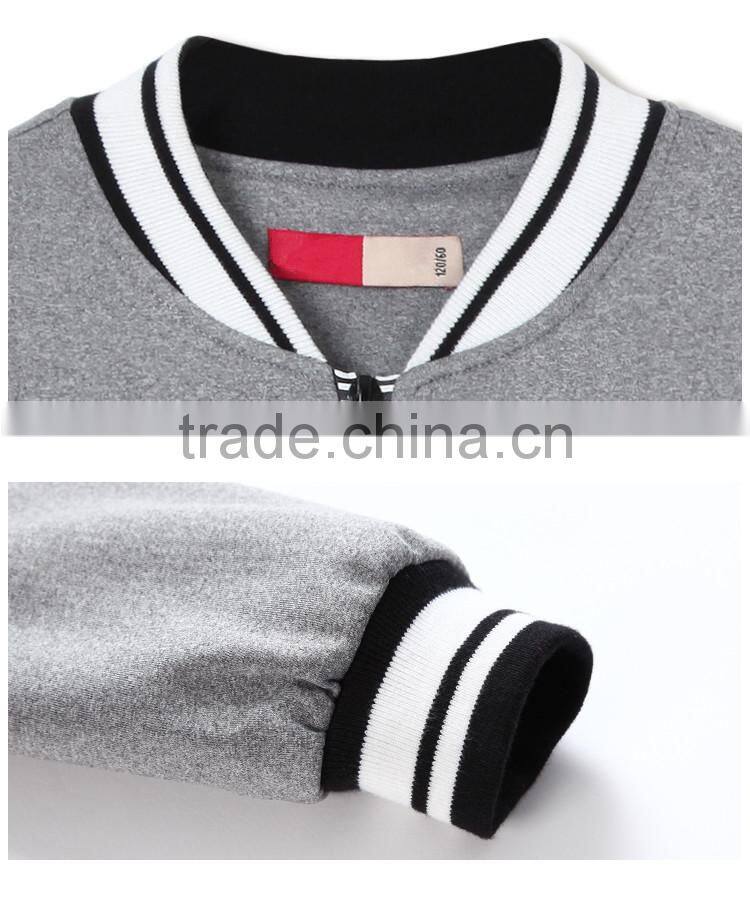 Boys Knit Jacket Kids Sweatshirt Custom Print Zip Up Spring Autumn Coat Cheap Sale in Bulk