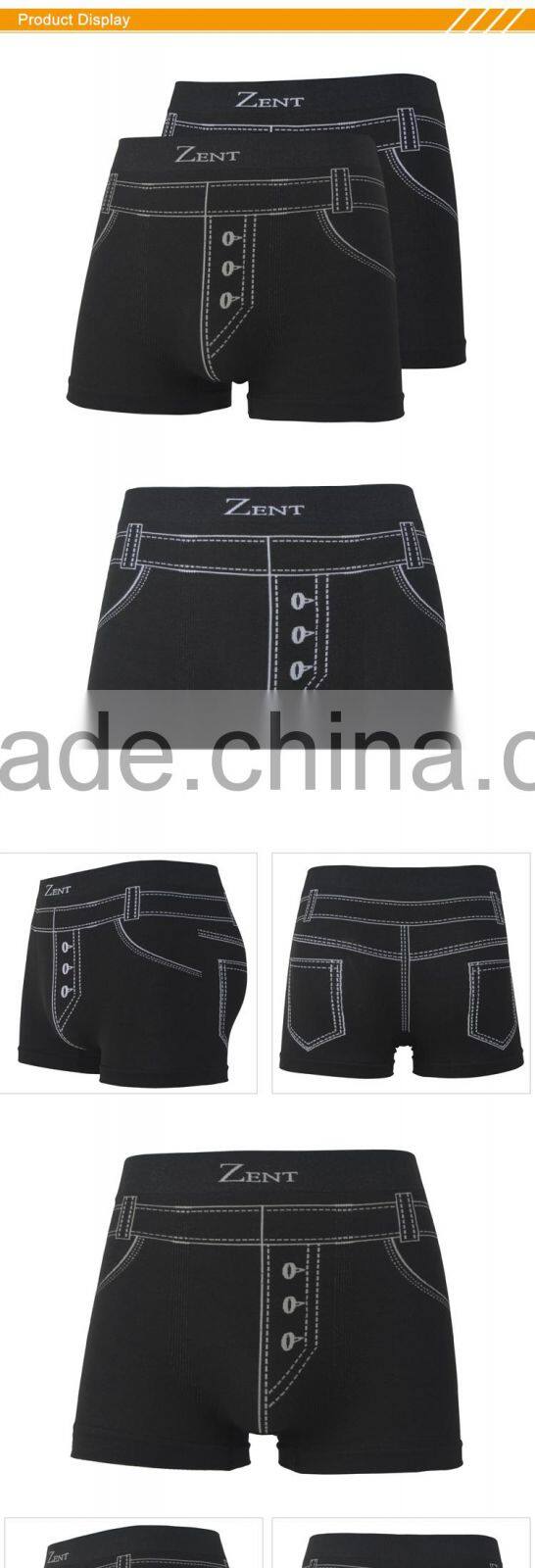 HSZ-0015 Excellcent Design Men Hot Printed Underwear Fashion Show Shantou Top Quality Boy Custom Boxer Briefs Shorts