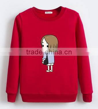 customized design catoon crewneck pullover fleece TC65/35 cheaper hoodies/sweatshirt