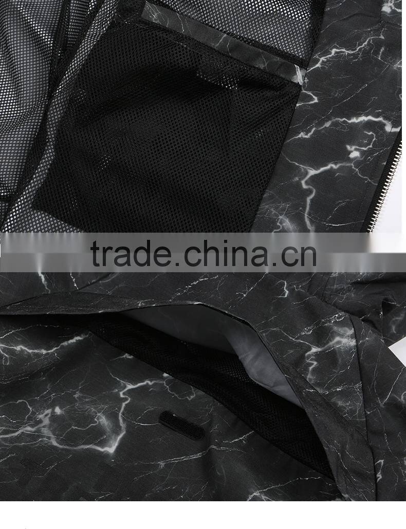 wholesale mens custom printed camo windbreaker jackets