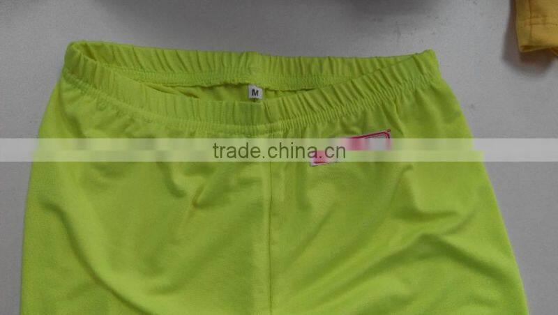 plain polyester lycra sexy women leggings