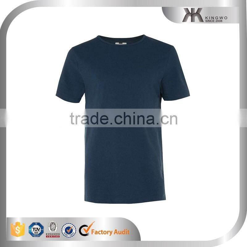 Navy blue blank mens t shirts soft breathable cotton t-shirt custom summer wear for wholesale