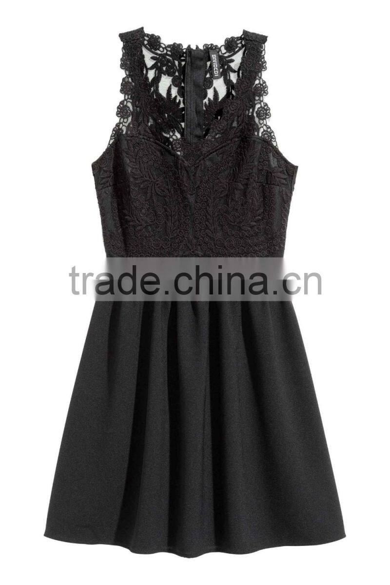 china supplier custom party dress/lace dress/girls' dress