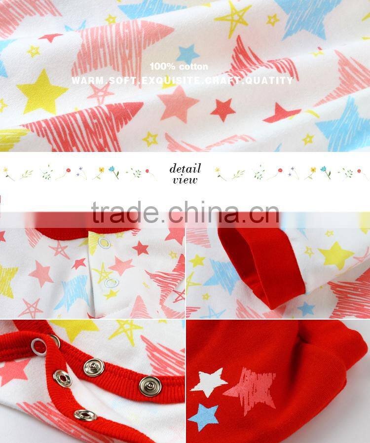 2017 unisex long sleeve baby romper wholesale high quality baby romper set with pants