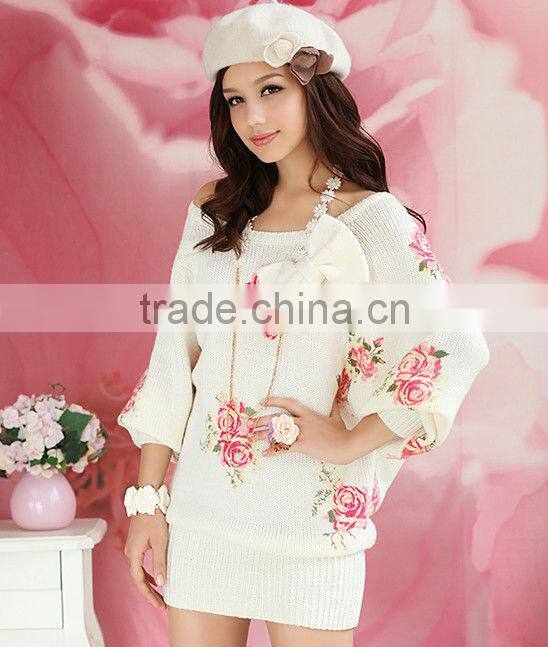 2013 New Wholesale Manufacture Ladies Dresses Knitwear