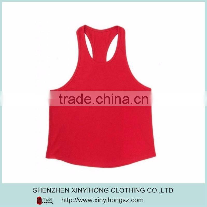 wholesale mens moisture wicking stringer tank top in any fabric