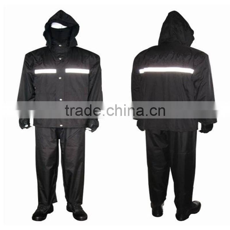 raining day best choice high quality reflective pvc raincoat for motorcycle riders