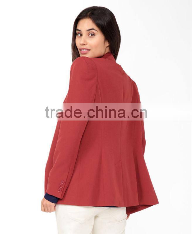 Longline Peaked Lapel Blazer